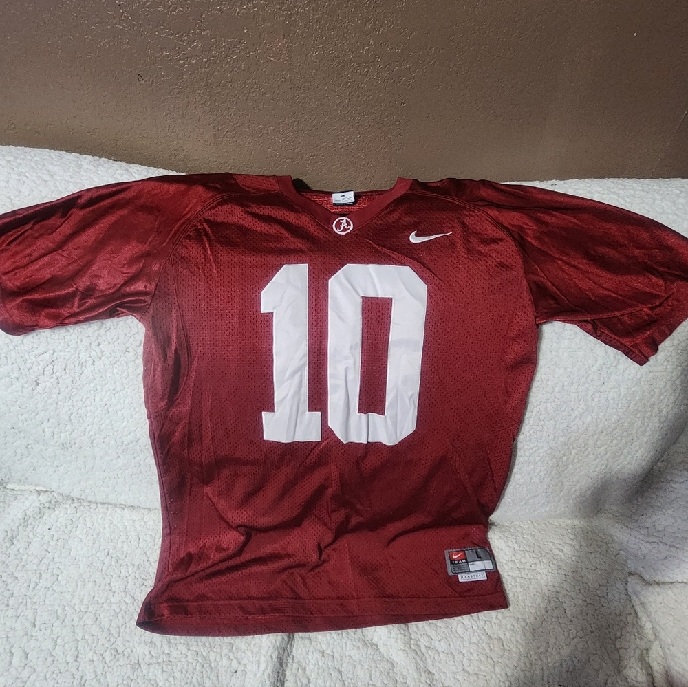 Mens Vintage Nike Alabama Crimson Tide #10 Jersey Sz.Lg